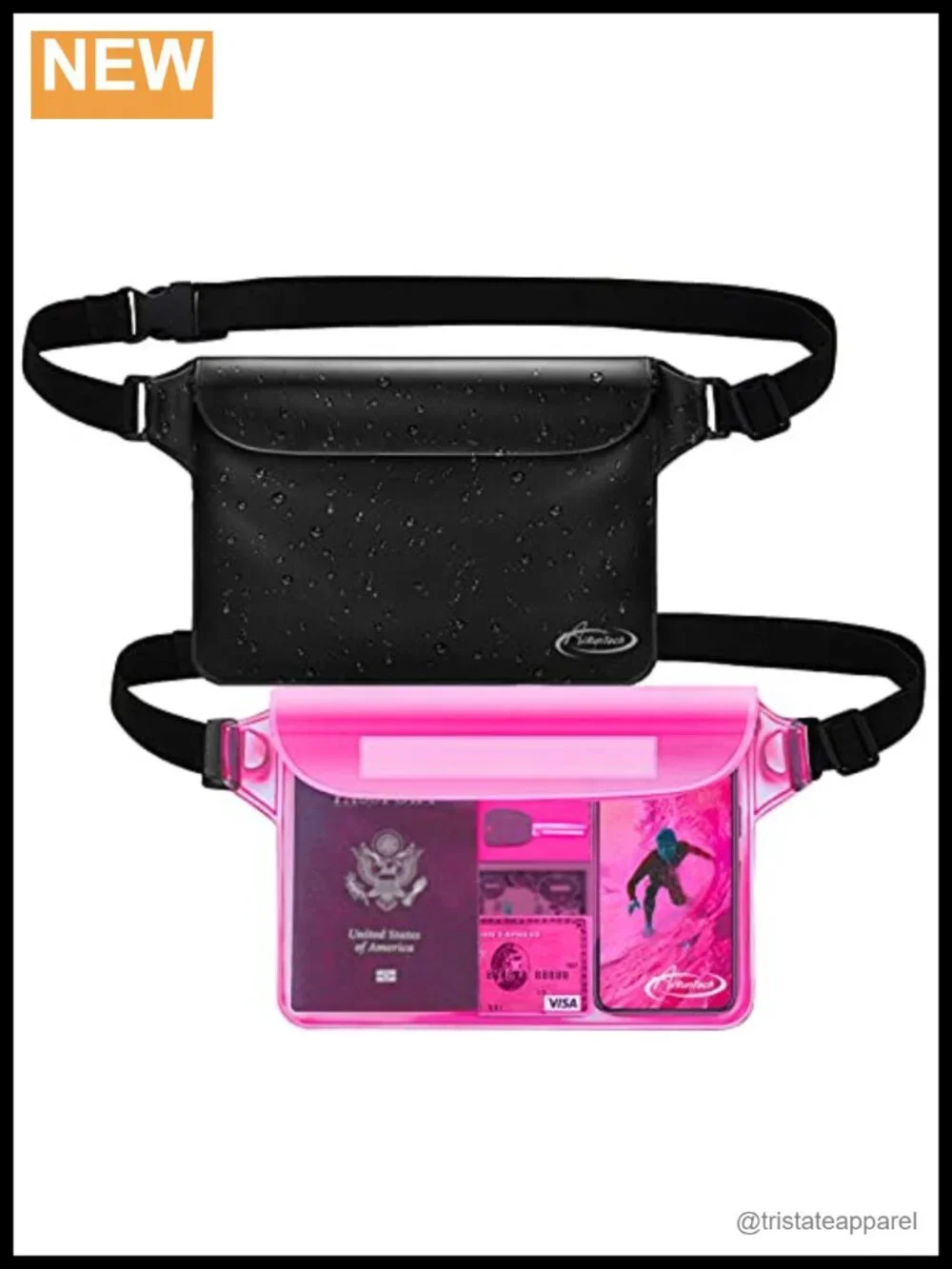 Waterproof Sling Shoulder Bag for Phone Passport Wallet, Adjustable Waist Strap